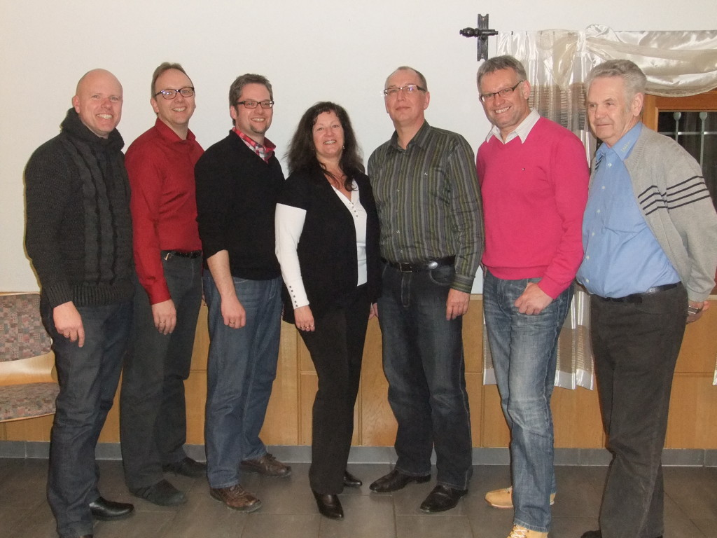 v. l.: Vors. f4v Dieter Zamponi, Schatzmeister Olaf Kämpfer, Pressewart Sven Weber, Vors. FC Martina Seidel, Präsident Hubert Rudolf Groos, Schriftführer Martin Hartmann, Organisationsleiter Werner Stracke (es fehlt Beate Vitt)